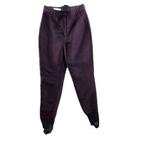 VTG Skea Ski Pants Women's 12 Purple Schoeller Stretch Wool Paris Vale USA